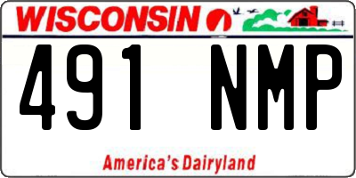 WI license plate 491NMP