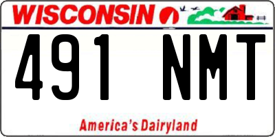 WI license plate 491NMT