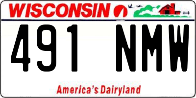 WI license plate 491NMW