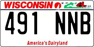 WI license plate 491NNB