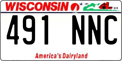 WI license plate 491NNC