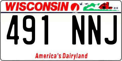 WI license plate 491NNJ