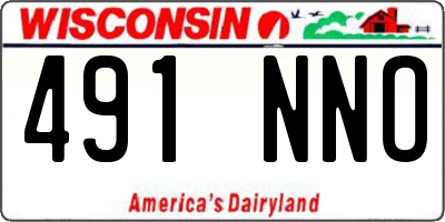 WI license plate 491NNO