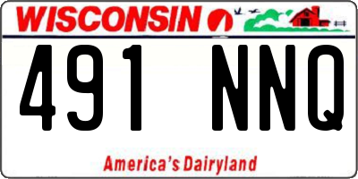 WI license plate 491NNQ