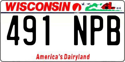 WI license plate 491NPB