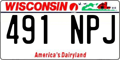 WI license plate 491NPJ