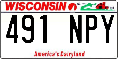 WI license plate 491NPY