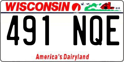 WI license plate 491NQE