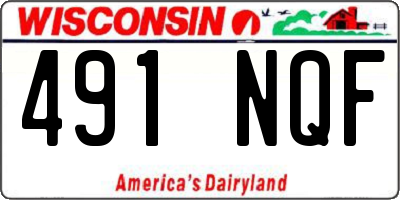 WI license plate 491NQF