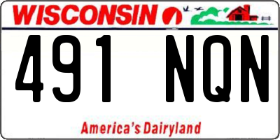 WI license plate 491NQN