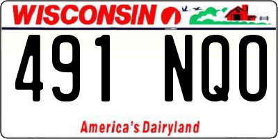 WI license plate 491NQO