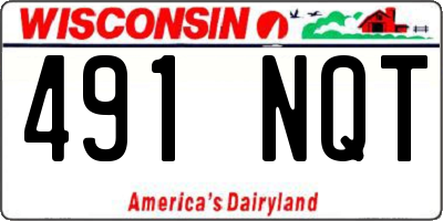 WI license plate 491NQT