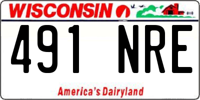 WI license plate 491NRE