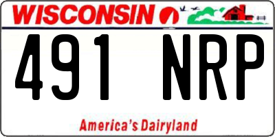 WI license plate 491NRP