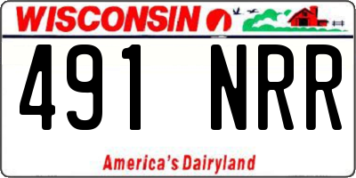 WI license plate 491NRR