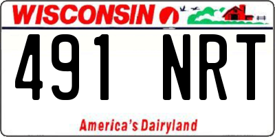 WI license plate 491NRT