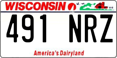 WI license plate 491NRZ