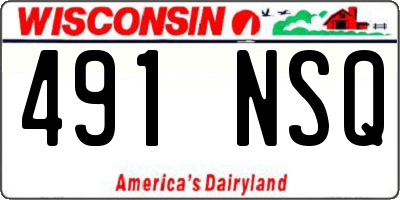 WI license plate 491NSQ