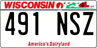 WI license plate 491NSZ