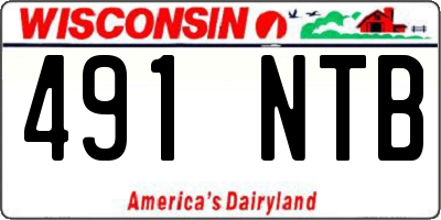 WI license plate 491NTB