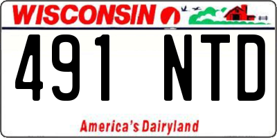 WI license plate 491NTD