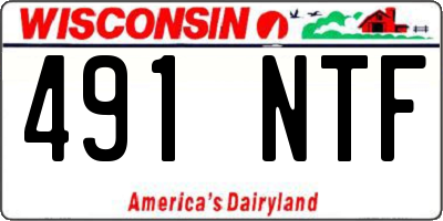 WI license plate 491NTF