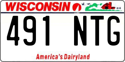 WI license plate 491NTG