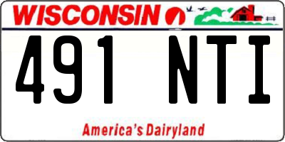 WI license plate 491NTI