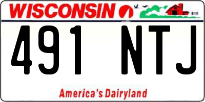 WI license plate 491NTJ