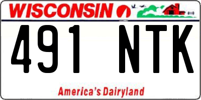 WI license plate 491NTK