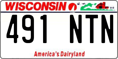 WI license plate 491NTN