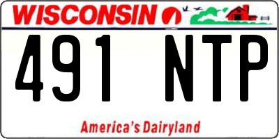 WI license plate 491NTP