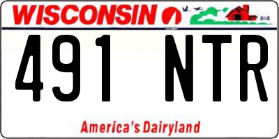 WI license plate 491NTR