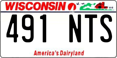 WI license plate 491NTS