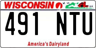 WI license plate 491NTU