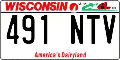 WI license plate 491NTV