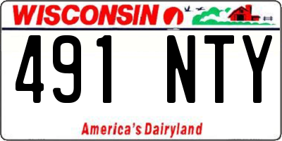 WI license plate 491NTY