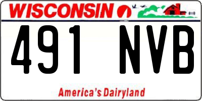 WI license plate 491NVB