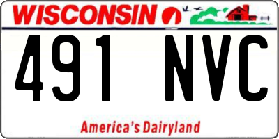 WI license plate 491NVC