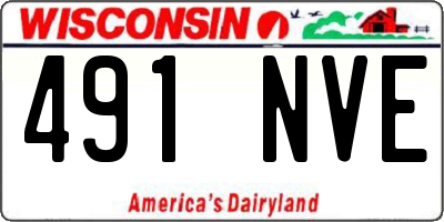 WI license plate 491NVE