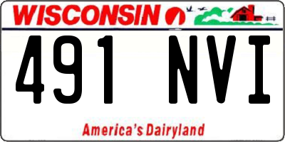 WI license plate 491NVI