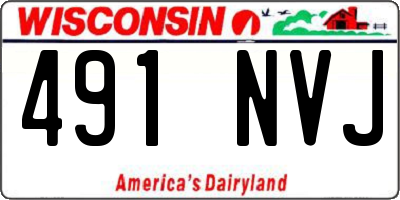 WI license plate 491NVJ