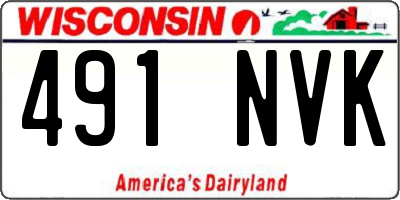 WI license plate 491NVK