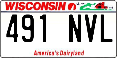 WI license plate 491NVL