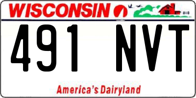 WI license plate 491NVT