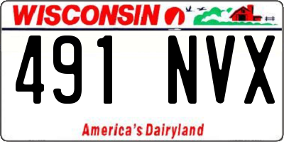 WI license plate 491NVX