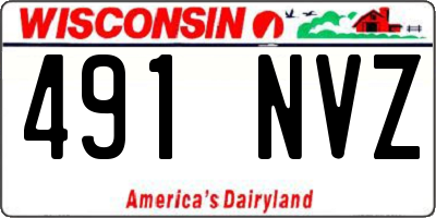 WI license plate 491NVZ