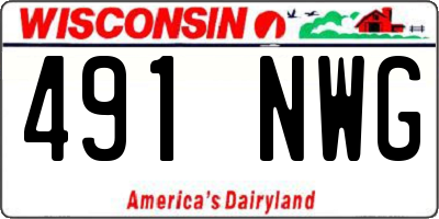 WI license plate 491NWG