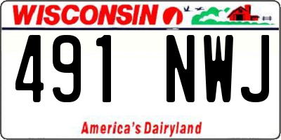 WI license plate 491NWJ
