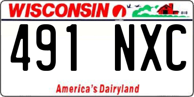WI license plate 491NXC